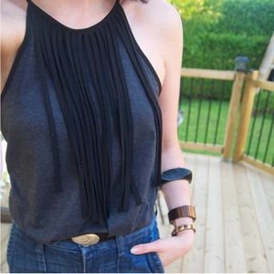 Yas fringes tank top